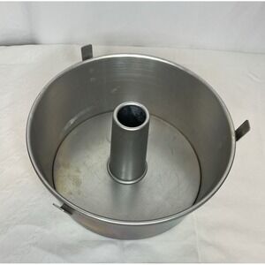Vintage Wear-Ever 10" Aluminum Angel Food Cake Bundt Cake Pan Round 2-Piece‎